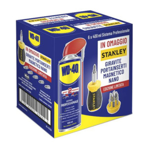 WD-40 -  WD-40 confezione 6 pezzi 400ml con omaggio giravite Stanley