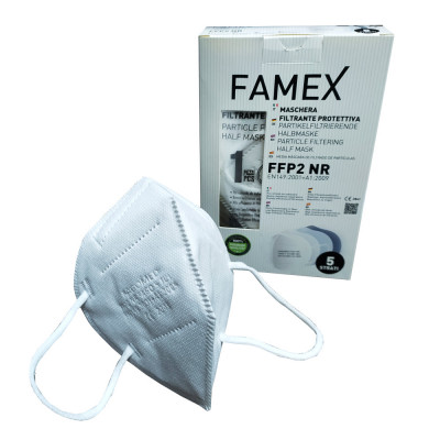 Famex Mascherina FFP2 pacco da 10 pz imbustate singolarmente